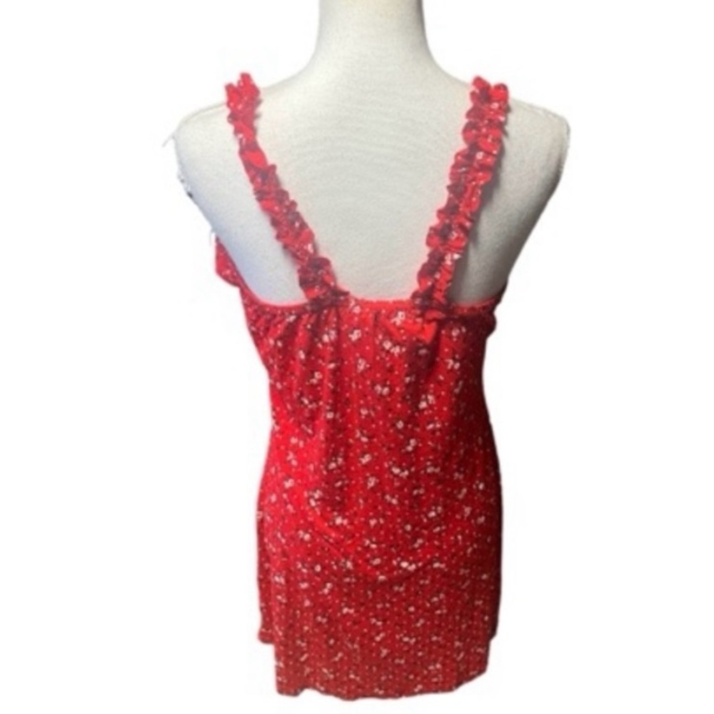 PrettyLittleThing Ditsy Floral Frill‎ Detail Shift Dress NWT - Picture 3 of 8